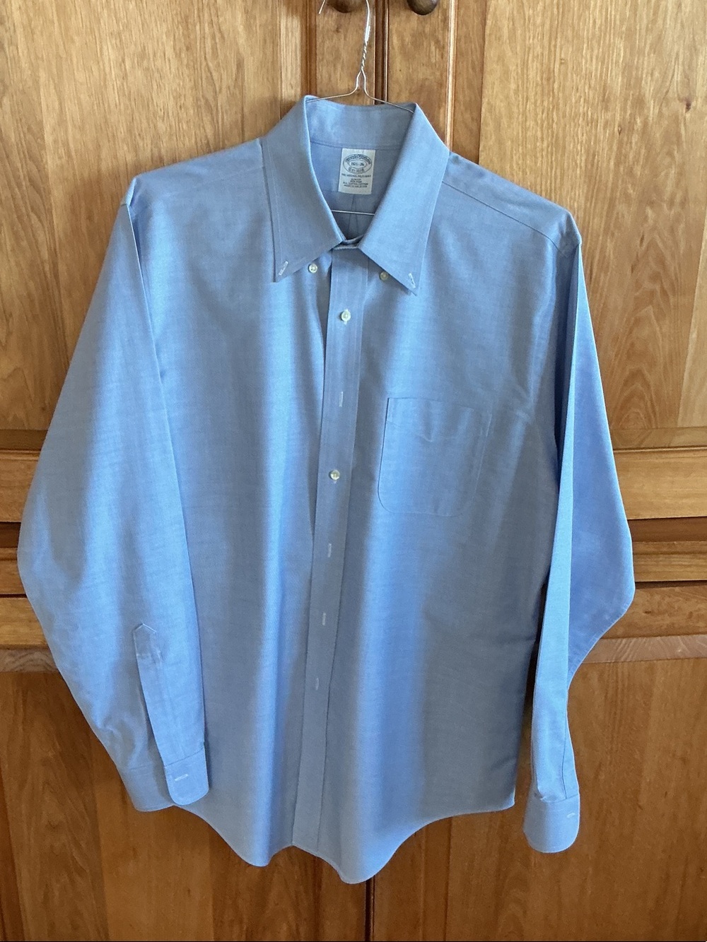 Brooks Brothers Light Blue Cotton Button-Down Shirt